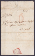 L. Datée 1 Août 1704 De MECHELEN Pour GENT - Marque "O" à La Craie Rouge (= Port Payé) & Man. "francq" - 1621-1713 (Pays-Bas Espagnols)