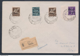 1945 Istria (Pola), Occupazione Jugoslava, Bella Raccomandata Pola Per Pola, Non Comune - Other & Unclassified