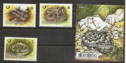 SLOVENIJA 2010,,,MI NO  864-7,SNAKES,VIPERA,CORON ELLA,NATRIX,,MNH - Slowenien