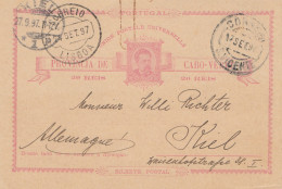 Saint Vincent 1897: Post Card Porto Grande To Kiel - St.Vincent (1979-...)