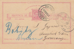Saint Vincent 1901: Poost Card Adress Barbados To Dambeck/Berlin - St.Vincent (1979-...)
