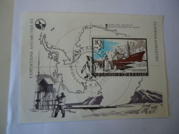 BELGIUM  USED STAMPS SHEET  BIRDS   BIRDS PENGUINS POLAR WITH POSTMARK ANTARTICA - Pingouins & Manchots