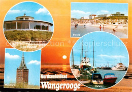73073994 Wangerooge Nordseebad Cafe Rudding Strand Westturm Hafen Wangerooge Nor - Wangerooge