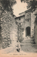 FRANCE - Contes - Vue Sur La Rue De Fraou - Une Petite - Trois Enfants Sur La Rune - Carte Postale Ancienne - Contes