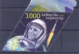 2021. Kazakhstan, 60y Of First Space Flight Of Y. Gagarin, 1v, Mint/** - Kazakistan