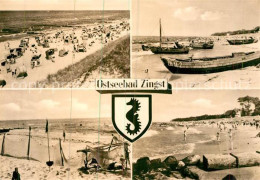 73073432 Zingst Ostseebad Strand Fischerboote Wappen Zingst Ostseebad - Zingst