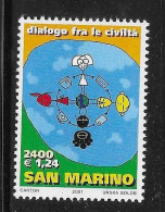 San Marino 2001 Year Of Dialogue Among Civilizations MNH - Ungebraucht