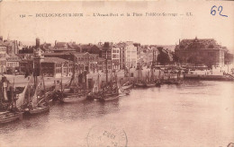 FRANCE - Boulogne Sur Mer - Vue Sur L'avant Port Et La Place Frédéric Sauvage - LL - Carte Postale Ancienne - Boulogne Sur Mer