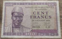 P#7 - 100 Francs Guinée 1958 VF - Guinée