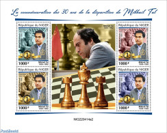 Niger 2022 30th Memorial Anniversary Of Mikhail Tal, Mint NH, Sport - Chess - Chess