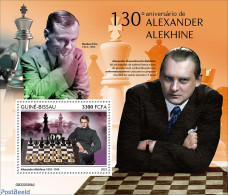 Guinea Bissau 2022 130th Anniversary Of Alexander Alekhine, Mint NH, Sport - Chess - Chess