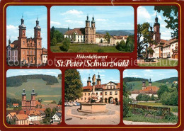 73072562 St Peter Schwarzwald Kirche Teilansichten Markt Brunnen St Peter Schwar - St. Peter