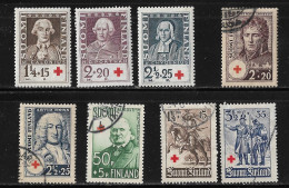 FINLAND : 1935 / 1940 Red Cross MH / Used 8 Different Stamps Incl. Set 1935 MH - Gebraucht