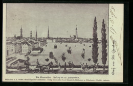 AK Alt-Hamburg, Die Binnenalster Anfang Des 19. Jahrhunderts, Private Stadtpost  - Stamps (pictures)