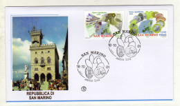 Enveloppe 1er Jour SAINT MARIN SAN MARINO Oblitération 18/10/2001 - Gebruikt
