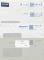 Lot De 10 Lettres Affranchies D'EMA - Enveloppes Entières - Machines à Affranchir (EMA)