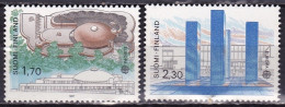 Finland 1987 Europe CEPT Modern Architecture MNH Set Michel 1021 / 1022 - Unused Stamps