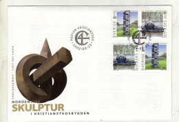 Enveloppe 1er Jour SUEDE SVERIGE Oblitération POSTEN KRISTIANSTAD 23/03/2002 - FDC