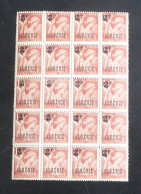 ALGERIE - 1945-47 - N°YT. 233 - Iris 2f Sur 1f50 Rouge-brun - Bloc De 20 Bord De Feuille - Neuf Luxe ** / MNH - Neufs