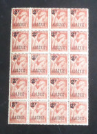 ALGERIE - 1945-47 - N°YT. 233 - Iris 2f Sur 1f50 Rouge-brun - Bloc De 20 Bord De Feuille - Neuf Luxe ** / MNH - Ungebraucht