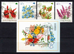 Hongrie 1992 Mi 4220-3+Bl.223 (Yv 3393-6+BF 223), Obliteré - Used Stamps