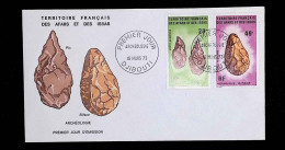 CL, FDC, 1 Er Jour, France, Territoire Français Des Afars Et Des Issas, Djibouti, 16 Mars 73, Archéologie - Covers & Documents