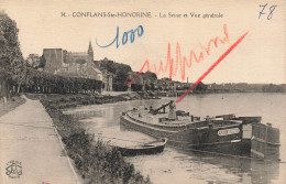FRANCE - Conflans Saint Honorine - Vue Générale De La Ville Et La Seine - Carte Postale Ancienne - Conflans Saint Honorine