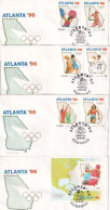 FDC   CUBA 1995 - Zomer 1996: Atlanta