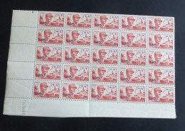 ALGERIE - 1949 - N°YT. 272 - Général Leclerc - Bloc De 25 Bord De Feuille - Neuf Luxe ** / MNH - Unused Stamps