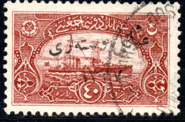 2541. TURKEY IN ASIA 1921 NAVAL LEAGUE 40 P.SC. 63, ISFILA 1046 - 1920-21 Kleinasien