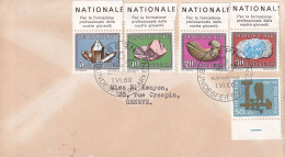 LETTER SUIZA  1960 - Minerales