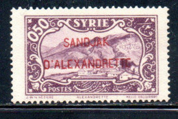 SANDJAK D'ALEXANDRETTE ALEXANDRETTA 1938 OVERPRINTED 50c MLH - Ongebruikt