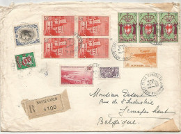 Monaco Yv.426 Sur Lettre Recommandée 1957 - Storia Postale