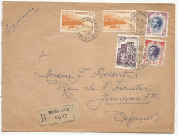 Monaco Lettre Recommandée 1957 - Briefe U. Dokumente