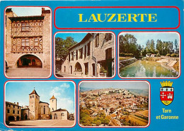 82 - Lauzerte - Multivues - Blasons - CPM - Voir Scans Recto-Verso - Lauzerte