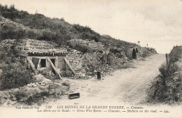 FRANCE - Craonne - Les Ruines De La Grande Guerre - Vue Sur Les Abris Sur La Route - Carte Postale Ancienne - Craonne