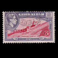 GIBRALTAR.1945.GVI.6d.SG 126C.USED.Perf 13 - Gibraltar