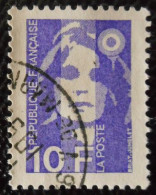 2626 France 1990 Oblitéré Marianne Du Bicentenaire Ou Briat  10 F Violet - 1989-1996 Marianne (Zweihunderjahrfeier)