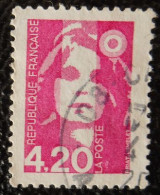 2770 France 1992 Oblitéré Marianne Du Bicentenaire Ou Briat 4,20 F Rose - 1989-1996 Marianne (Zweihunderjahrfeier)