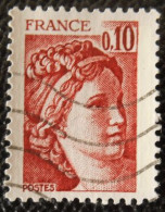 1965 France 1977-78 Oblitéré Sabine De Gandon D'après David 10 C Rouge-brun - 1977-1981 Sabine Van Gandon