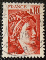 1965 France 1977-78 Oblitéré Sabine De Gandon D'après David 10 C Rouge-brun - 1977-1981 Sabine (Gandon)