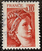 1965 France 1977-78 Oblitéré Sabine De Gandon D'après David 10 C Rouge-brun - 1977-1981 Sabine Of Gandon