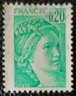 1967 France 1977-78 Oblitéré Sabine De Gandon D'après David 20 C émeraude - 1977-1981 Sabine (Gandon)