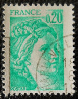 1967 France 1977-78 Oblitéré Sabine De Gandon D'après David 20 C émeraude - 1977-1981 Sabine (Gandon)