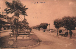 FRANCE - Arcachon - Vue Sur Le Boulevard Promenade - Au Fond La Jetée - Carte Postale Ancienne - Arcachon