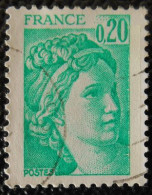 1967 France 1977-78 Oblitéré Sabine De Gandon D'après David 20 C émeraude - 1977-1981 Sabine (Gandon)