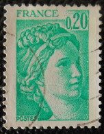 1967 France 1977-78 Oblitéré Sabine De Gandon D'après David 20 C émeraude - 1977-1981 Sabine Van Gandon