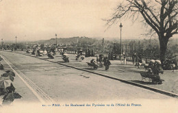 FRANCE - Pau - Le Boulevard Des Pyrénées Vu De L'hôtel De France - Carte Postale Ancienne - Pau