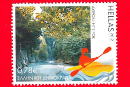 GRECIA - Usato - 2012 - Turismo - Fiume Acheronte - Epiro - Kayak - 0.78 - Oblitérés