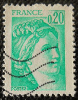 1967 France 1977-78 Oblitéré Sabine De Gandon D'après David 20 C émeraude - 1977-1981 Sabine De Gandon